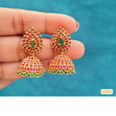 Earrings - AD Stone Jumka